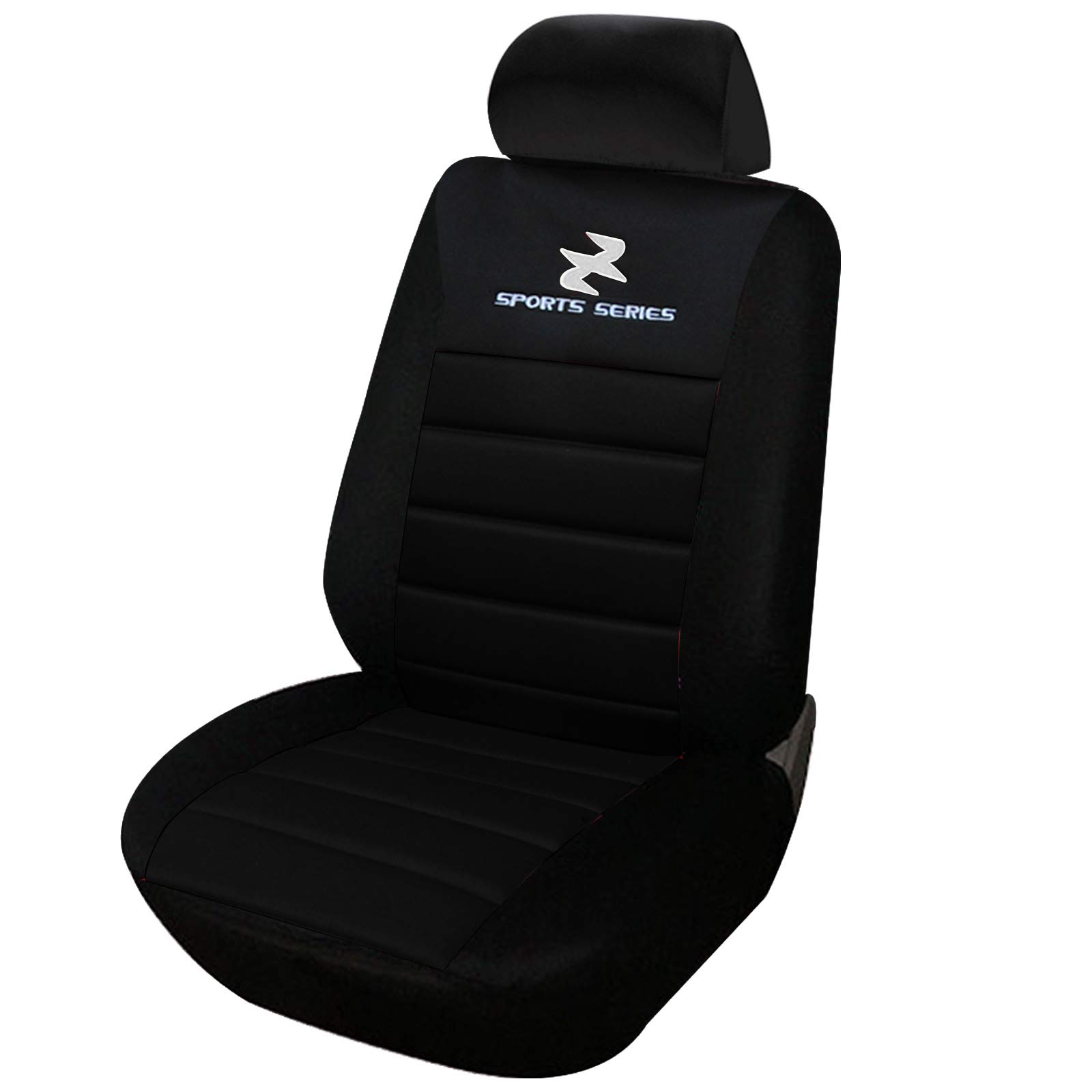 eSituro SCSC0065 1er Einzelsitzbezug universal Sitzbezüge für Auto Schonbezug Schoner Dicke gepolstert schwarz von eSituro
