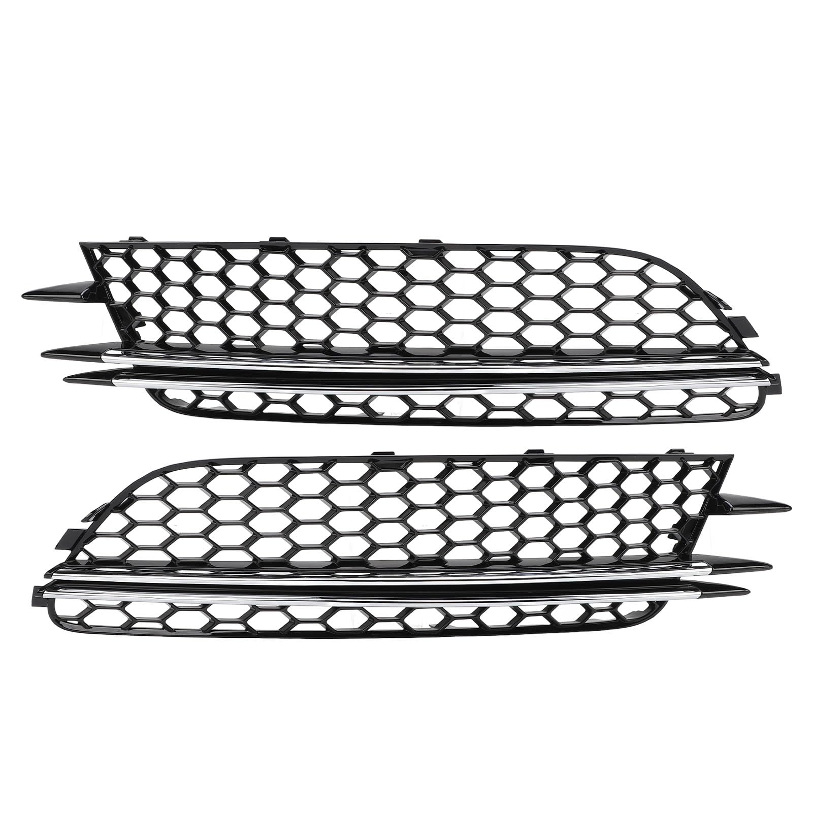 4G0807681 Mesh Style Fog Light Kühlergrill für C7 2012 Bis 2015, Sporty Look, Easy Installation mit OE -Nummern 4G0807681, 4G0807682, 4G0807681F, 4G0807682F (Chrom) von SIXRUN