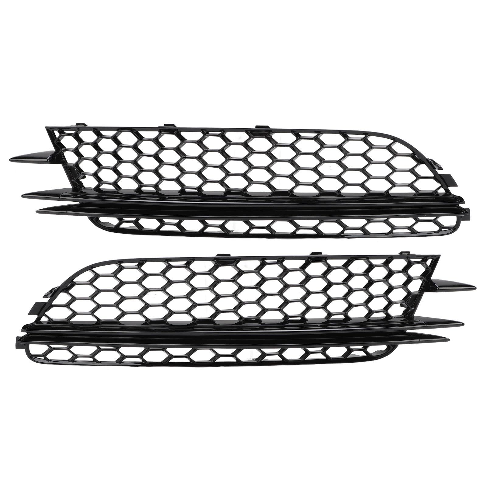 4G0807681 Mesh Style Fog Light Kühlergrill für C7 2012 Bis 2015, Sporty Look, Easy Installation mit OE -Nummern 4G0807681, 4G0807682, 4G0807681F, 4G0807682F (Helles Schwarz) von SIXRUN