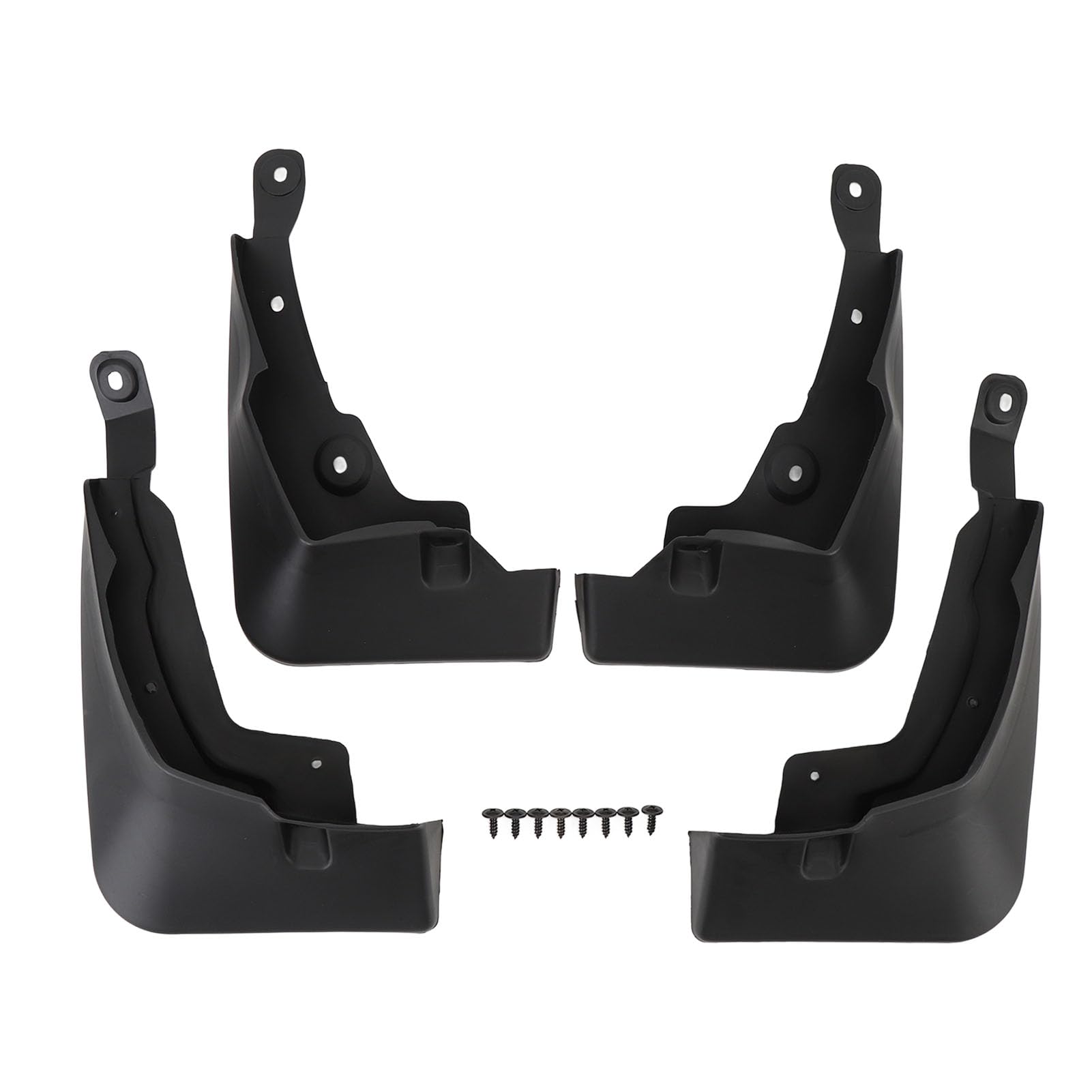 4pcs Car Schlammklappen Splash -Guards Reifenschutz Schwarz Vorderen Links Rechts Rad mit Hoher Zähigkeit PP -Material für Wirksamen Schmutzsandabfälle 4pcs Car Schlammklappen Splash -Guards Reifenschutz Schwarz Vorderen Links Rechts Rad mit Hoher Zähigkeit PP -Material für Wirksamen Schmutzsandabfälle von SIXRUN