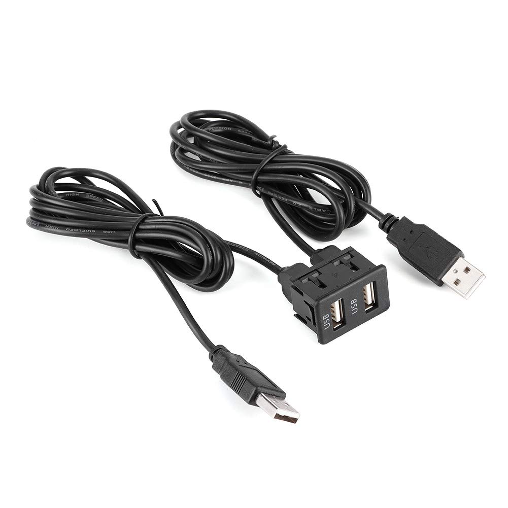 Armaturenbrett-Kabeladapter, 2-Port-Automontage-Bündigkabel, Praktische Installation, USB-A-Stecker auf USB-A-Typ, 1,5 M, Schwarzes Armaturenbrett-Verlängerungskabel Armaturenbrett-Kabeladapter, 2-Port-Automontage-Bündigkabel, Praktische Installation, USB-A-Stecker auf USB-A-Typ, 1,5 M, Schwarzes Armaturenbrett-Verlängerungskabel von SIXRUN