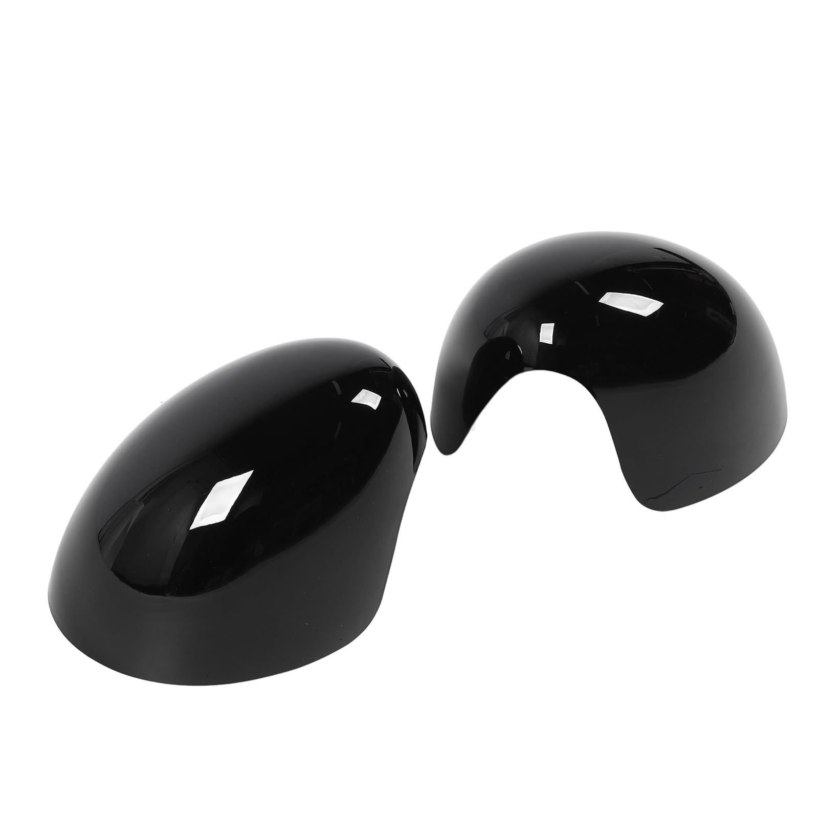 Heckansicht Flügelspiegel -Kappe, 1 Paar Seitenspiegelkappe 51617401229 51617401230 für F54 F55 F56 F57 F60, aus ABS, Leichtgewicht, (glänzend schwarz) von SIXRUN