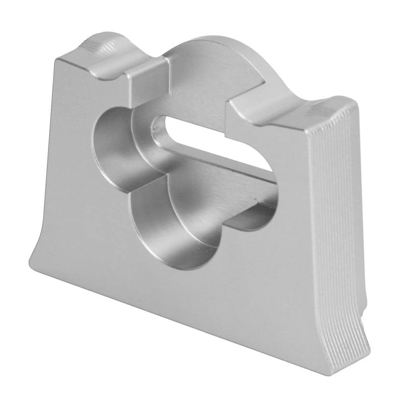 Heckklappenbegrenzer Aluminium Helle Farbe Heckklappe Stop mit Querrillenschraubenlochdesign für JK JKU 2007-2018 (SILVER) von SIXRUN