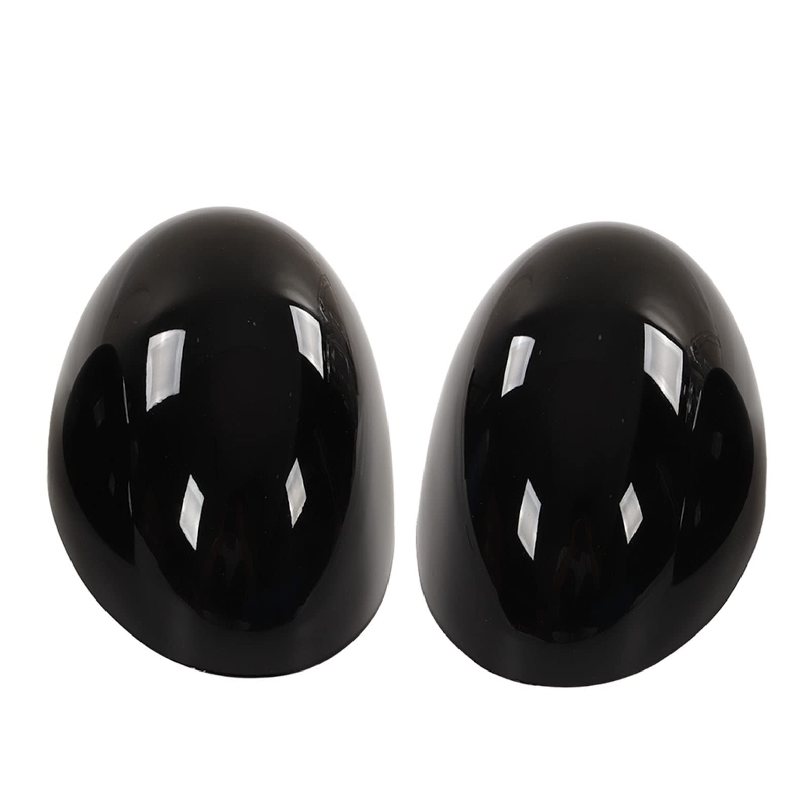 Hochglänzende Schwarze Spiegelabdeckungen, Ersatz -ABS -Seite Rückspiegel -Kappen Styles Design für R55 R56 R57 R58 R59 R60 R61 von SIXRUN