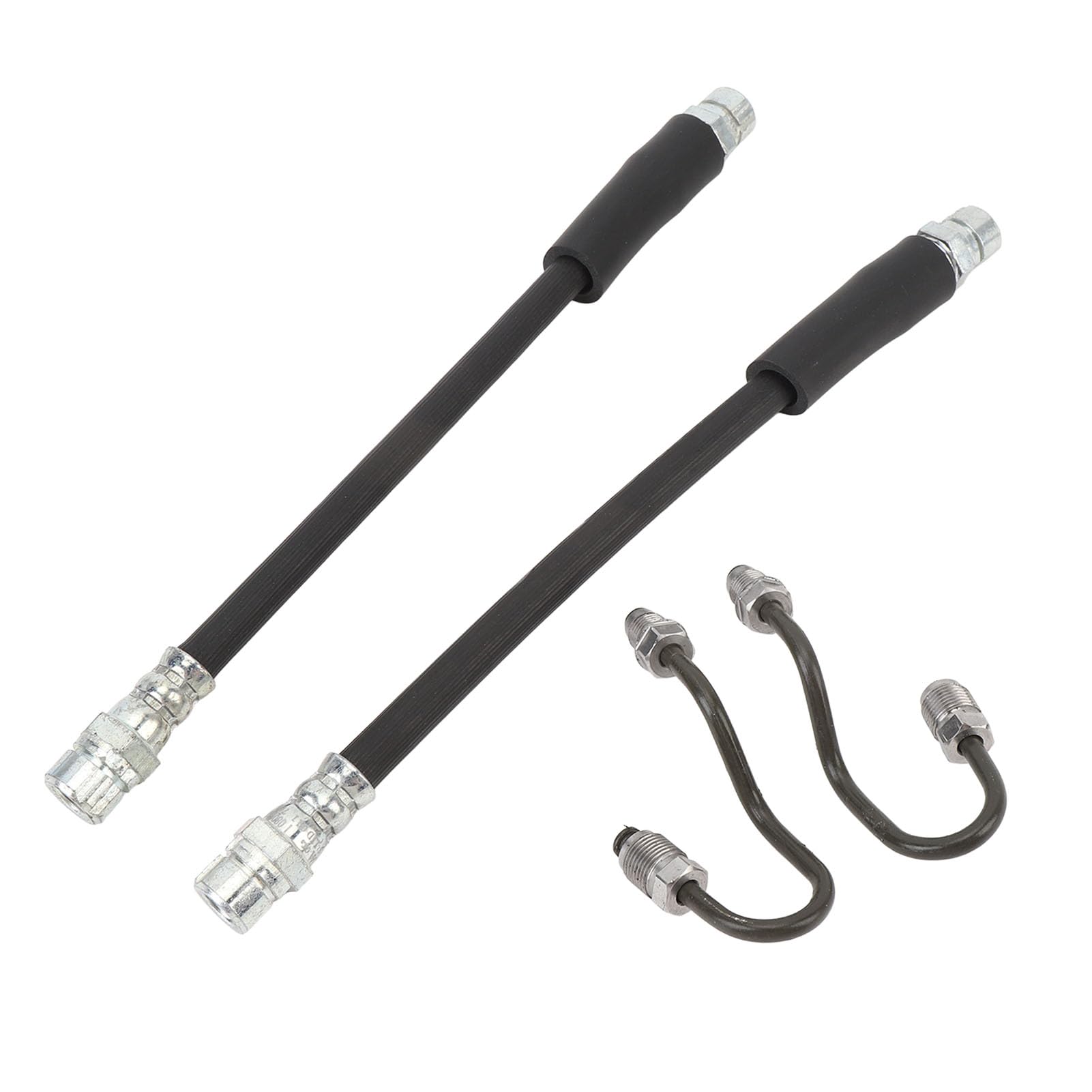 Hydraulikschlauch für Hinterradbremse, Set, Bremsleitung aus Metall und Gummi, Passend für Mk5 Mk6 ab 2003, mit 4 Clips, OE-Nummer 191611715 Hydraulikschlauch für Hinterradbremse, Set, Bremsleitung aus Metall und Gummi, Passend für Mk5 Mk6 ab 2003, mit 4 Clips, OE-Nummer 191611715 von SIXRUN