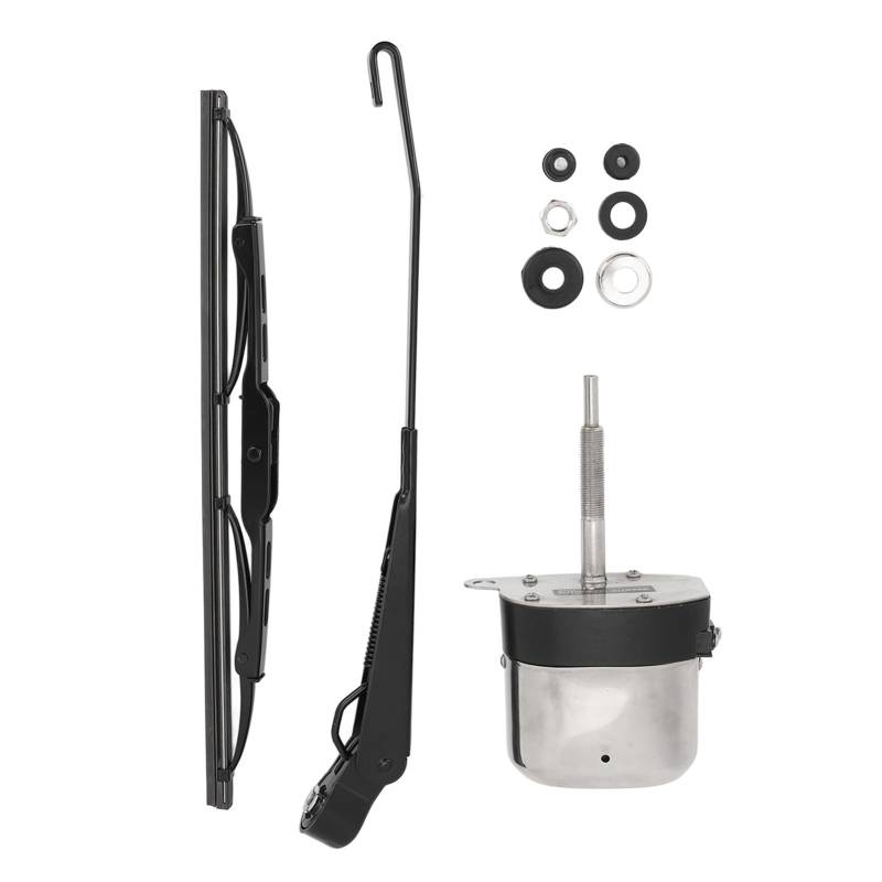 Rotation Windschutzscheibe Wischermotor Kit, Universelle Passform für das Traktorfischerboot ATV UTV aus Verschleißresisten von SIXRUN