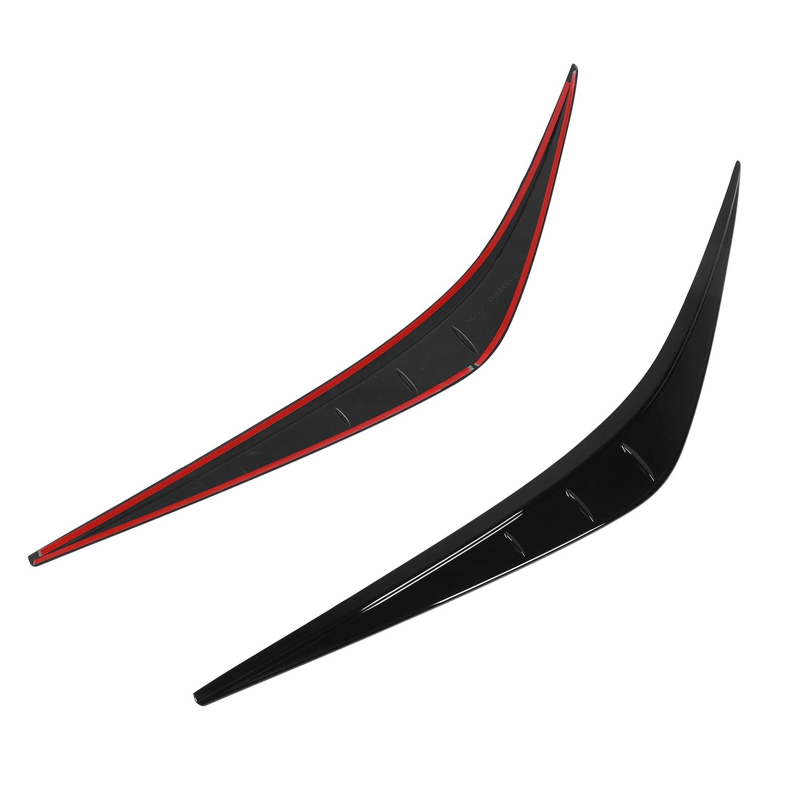 SIXRUN 2pcs Scheinwerfer Augenbrauen, Linke Rechte Vordere Scheinwerfer Eyelid Form Trim Eyebrow Strip für Cross XP210 2023 2024 Speziell Gestaltet (Helles Schwarz) von SIXRUN