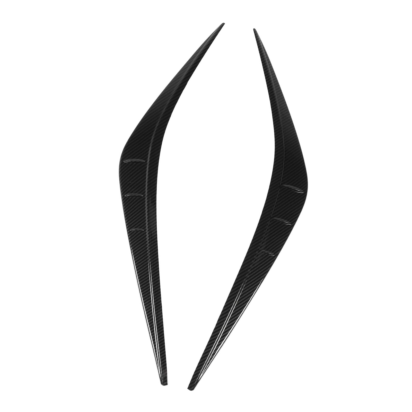 SIXRUN 2pcs Scheinwerfer Augenbrauen, Linke Rechte Vordere Scheinwerfer Eyelid Form Trim Eyebrow Strip für Cross XP210 2023 2024 Speziell Gestaltet (Kohlefaser-Stil) von SIXRUN