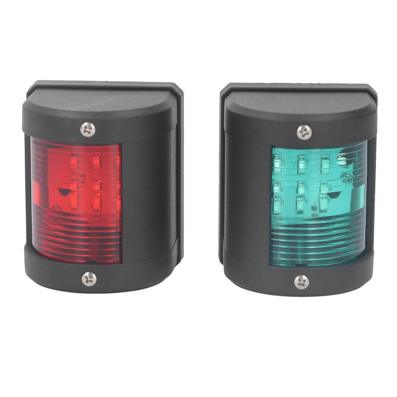 SIXRUN LED Navigation Leil PC PC PC Marine Boat Light für Bug Heck 12VDC, 2 PCS 112,5 ° Grüne Red IP54 Strahlwinkel Ist für Schiffe Bis zu 12 Meter Geeignet von SIXRUN