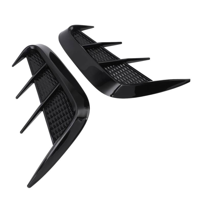 SIXRUN Universal Fit Car Side Entlüftungsverkleidung Fügt Sportlicher Touch zu. Erhöht den Look für 1 Serie E90 E91 mit Ersatz für W117 (Helles Schwarz) von SIXRUN