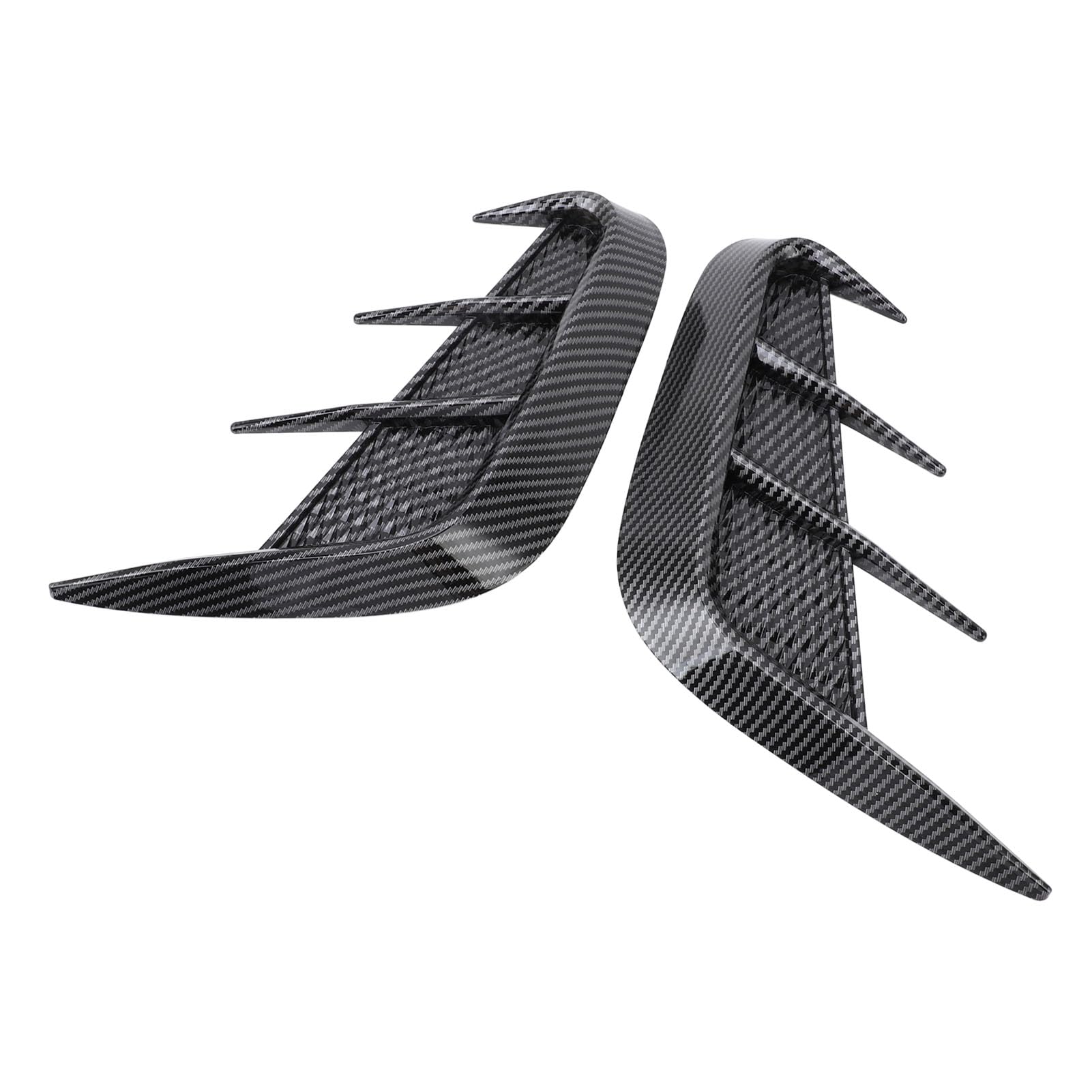 SIXRUN Universal Fit Car Side Entlüftungsverkleidung Fügt Sportlicher Touch zu. Erhöht den Look für 1 Serie E90 E91 mit Ersatz für W117 (Kohlefaser-Stil) von SIXRUN
