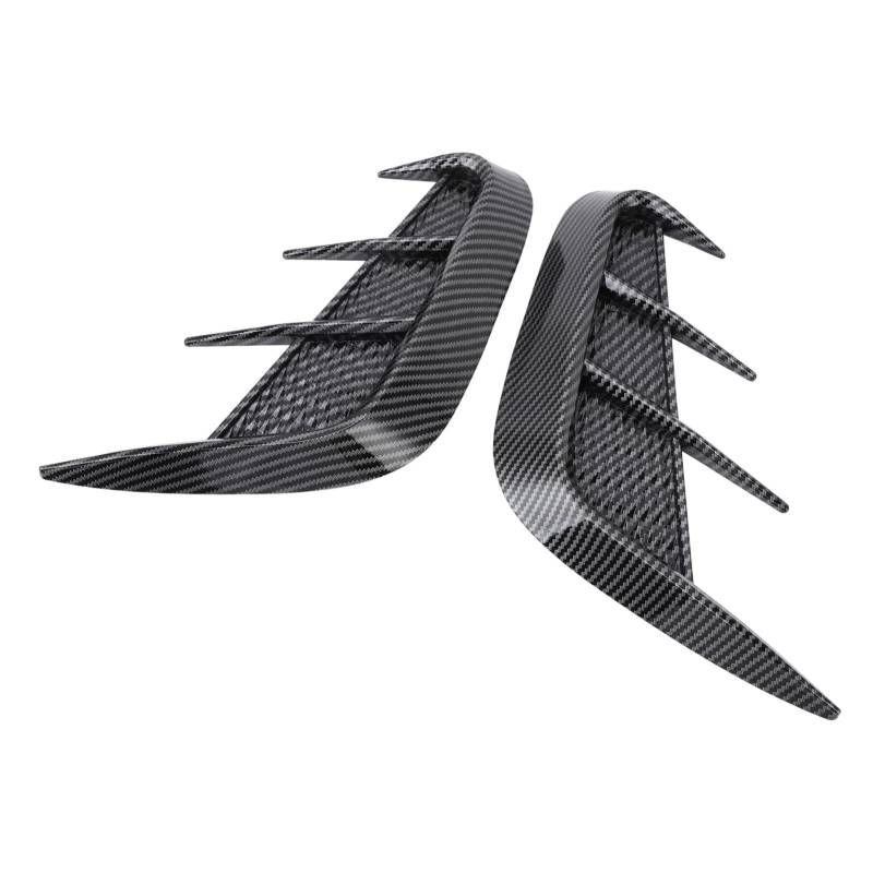 SIXRUN Universal Fit Car Side Entlüftungsverkleidung Fügt Sportlicher Touch zu. Erhöht den Look für 1 Serie E90 E91 mit Ersatz für W117 (Kohlefaser-Stil) von SIXRUN