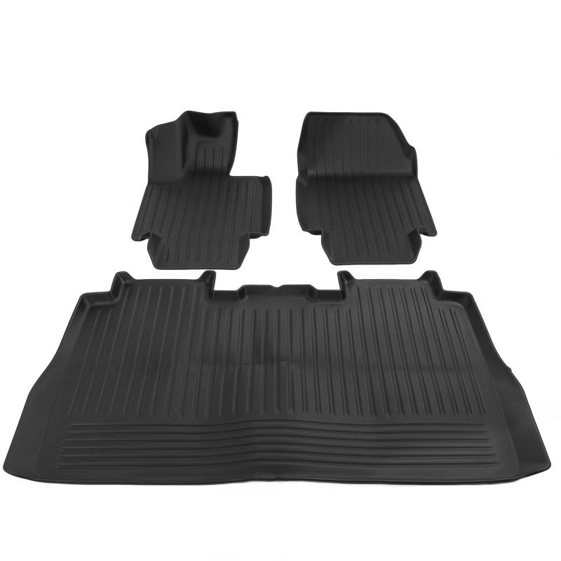 Sportliches Design Einfach zu Reinigen Tpe Cough Fodenmatte, Vordere Sitzbodenmatte mit Glaubwürdiger Schutz Komfortable Alle Wetterauto -Liner Matte von SIXRUN