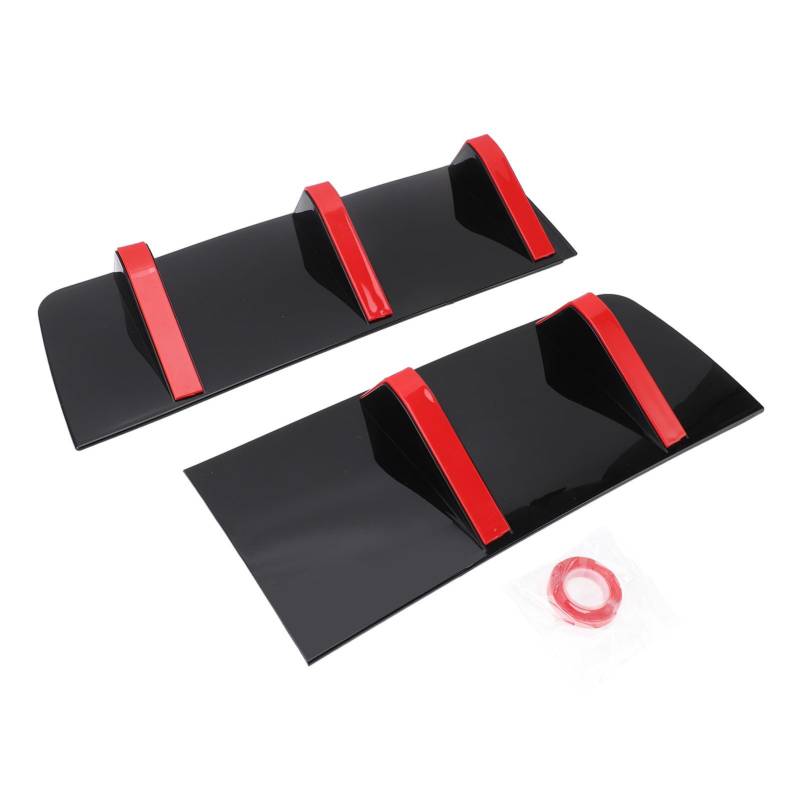 Universeller Hintere Untere Stoßfänger Lippen -Diffusor -Spoiler mit Flossenschutz, Sportlichem Look, ABS -Material, Einfache Installation, Schwarz für 1 Serie E90 E91, Ersatz von SIXRUN