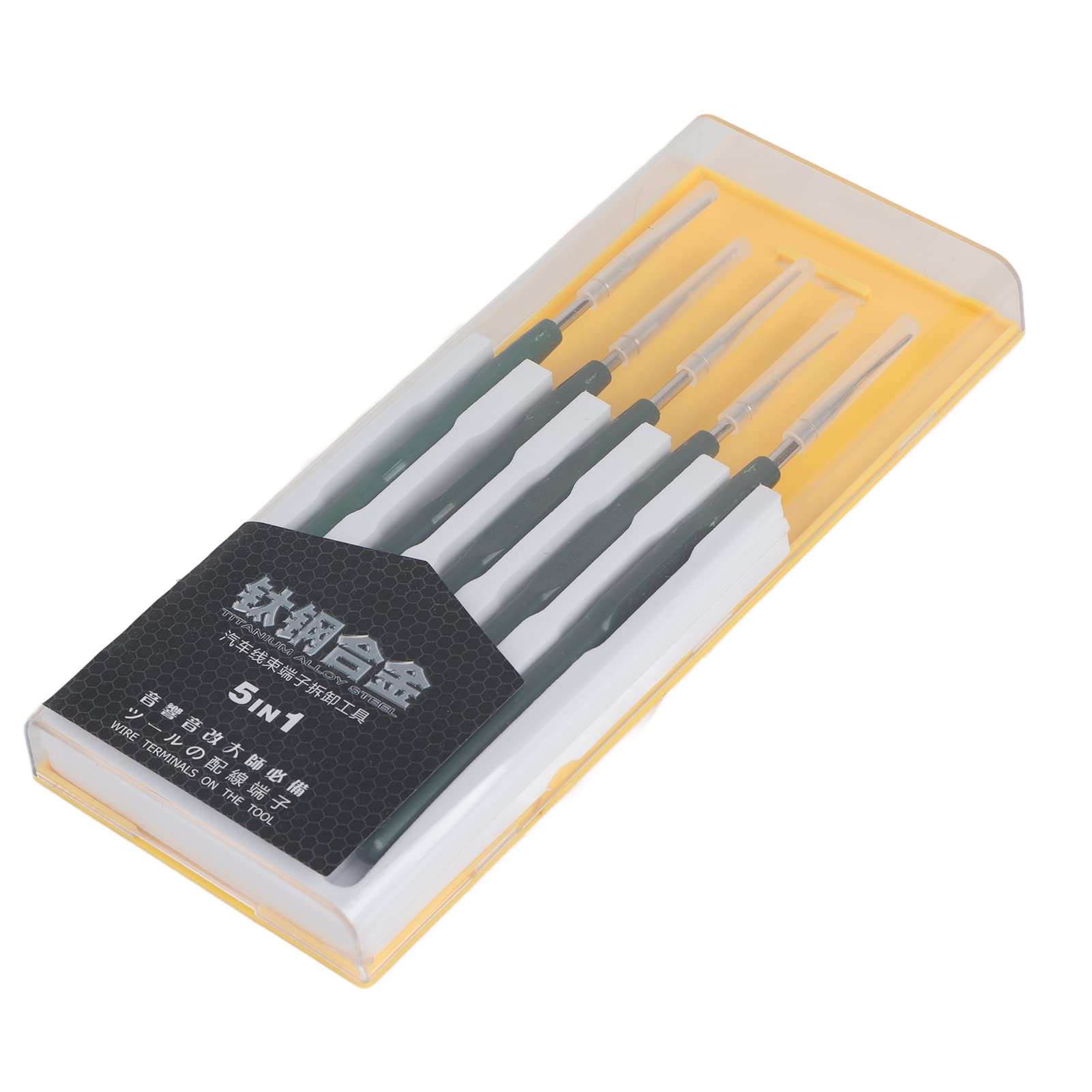 Werkzeug Zur Entfernung des Autodrahtanschlusses für Automobilkabelbaum Titanien Legierungsstahl Kunststoff -Stift -Extraktor -Kit mit 5pcs -Sonden Werkzeug Zur Entfernung des Autodrahtanschlusses für Automobilkabelbaum Titanien Legierungsstahl Kunststoff -Stift -Extraktor -Kit mit 5pcs -Sonden von SIXRUN