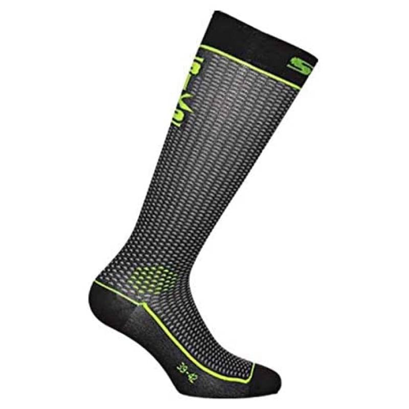 SIXS Long Socken, Gelb/Schwarz, Größe 47/49 von SIXS
