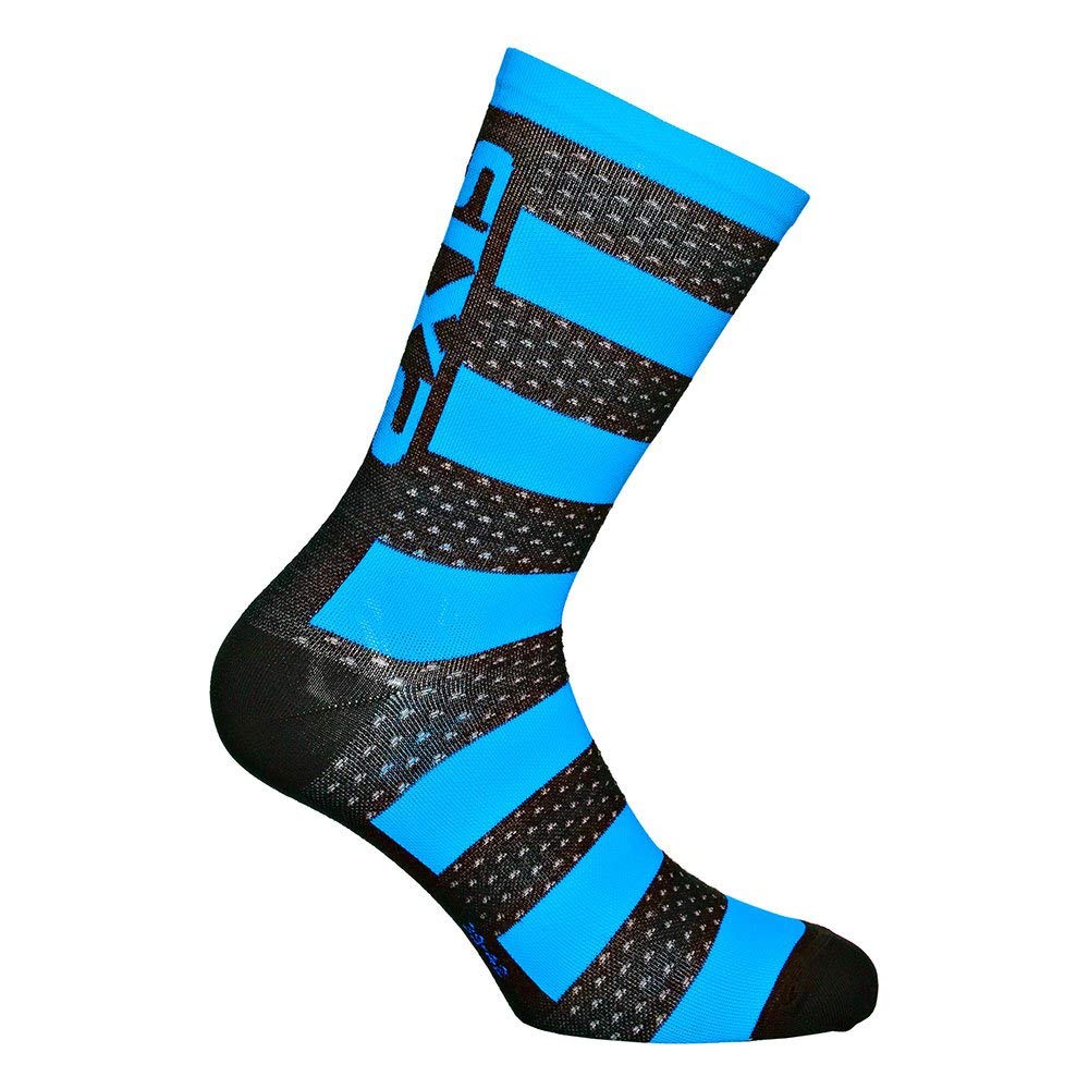 SIXS Luxury Merino Socken, Schwarz/Blau, Größe 39 von SIXS