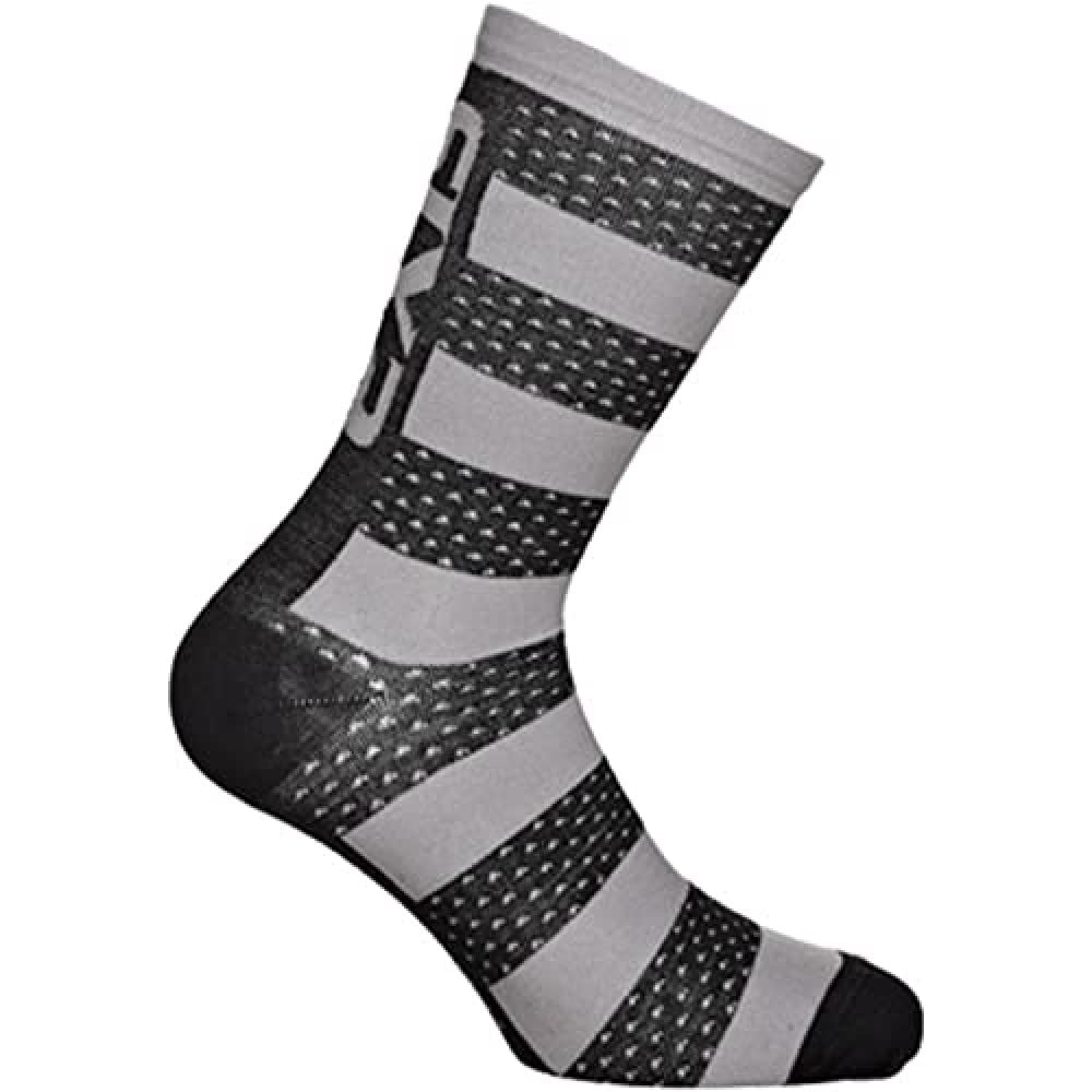 SIXS Luxury Merino Socken, Schwarz/Grau, Größe 39 von SIXS