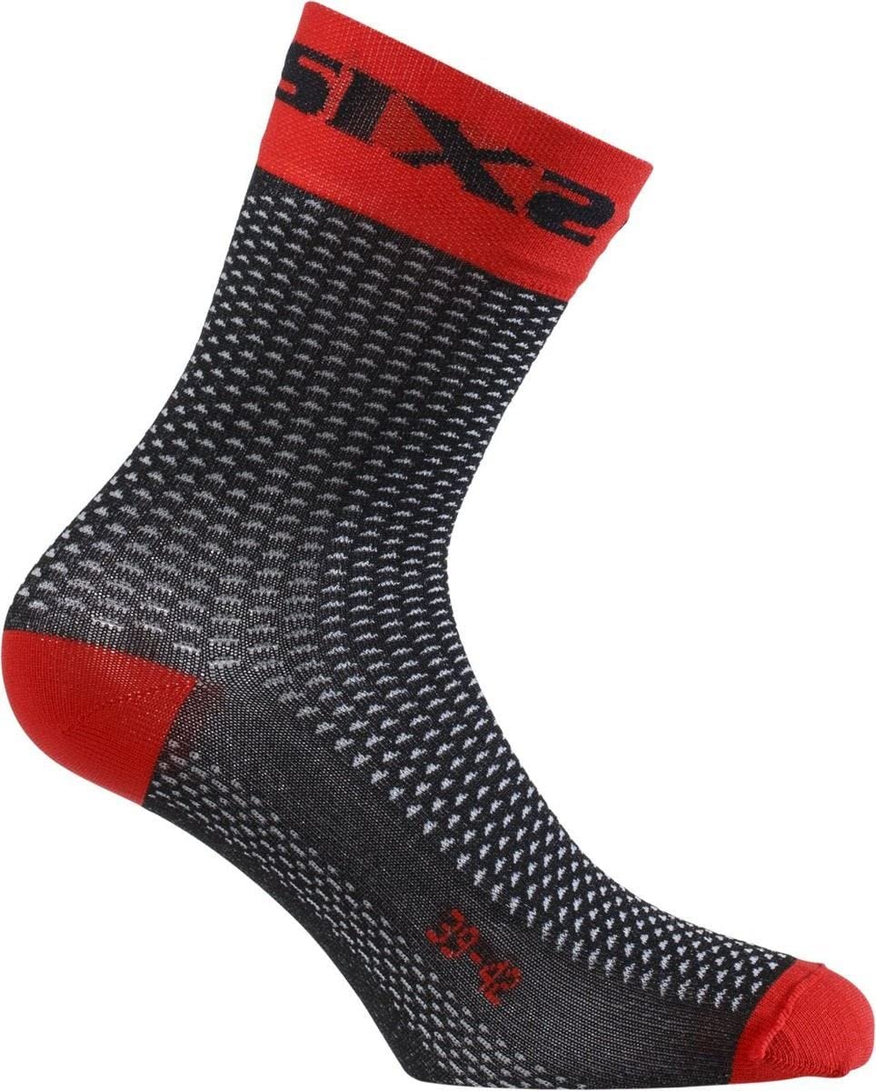 SIXS SHORTS-RD-35 Socken, Rot, Größe 35/38 von SIXS