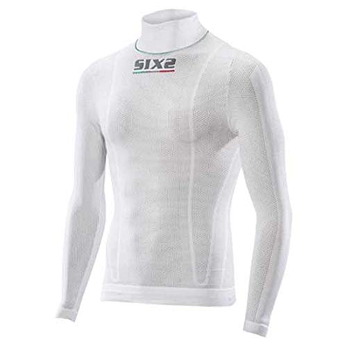 SIXS TS3L-CW-M T-Shirt Ts3L Superlight Ml High Neck, Weiß, Größe M von SIXS