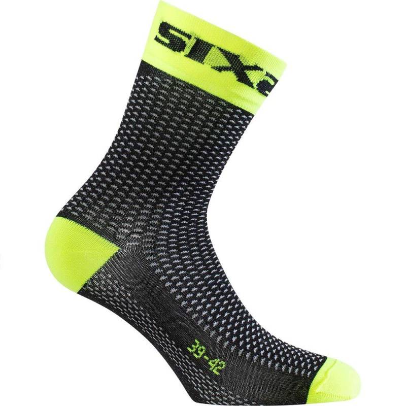 SIXS WHSHORT-YE-43/46 Socken, Gelb, Größe 43/46 von SIXS