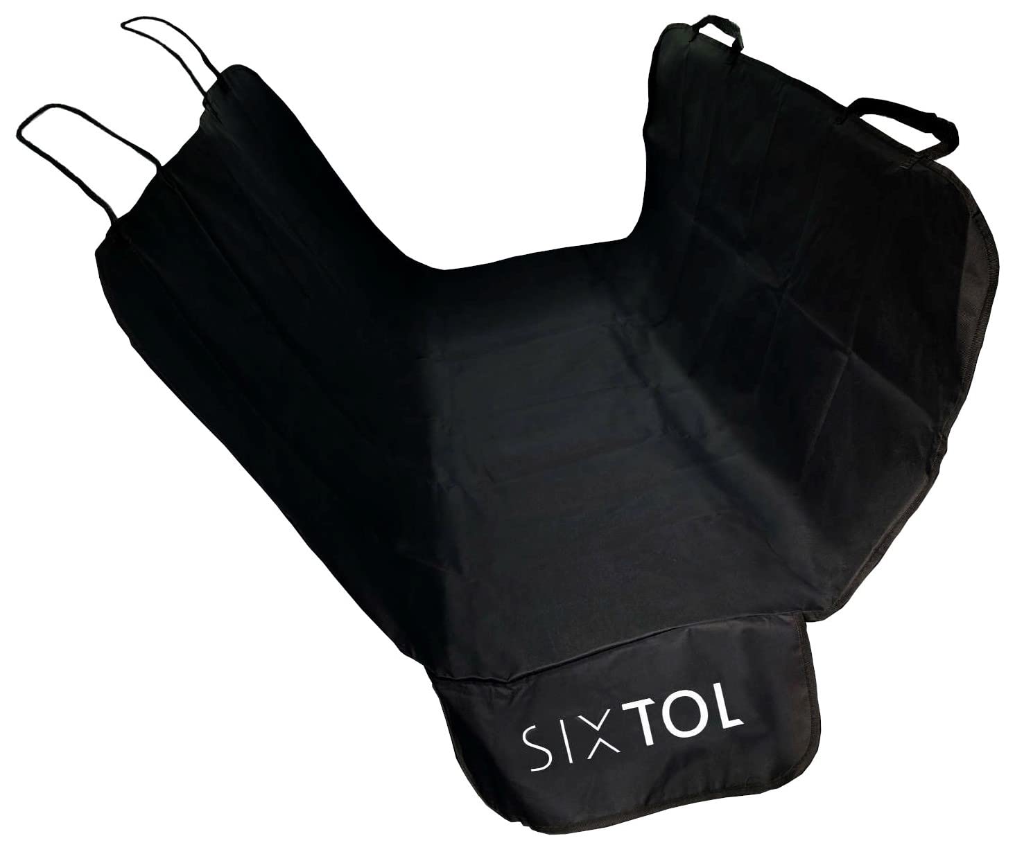 SIXTOL Ben Autoschondecke für Hunde | Hundedecke | Rücksitzschoner | Polyester + PVC | Pkw | Schwarze Farbe von SIXTOL