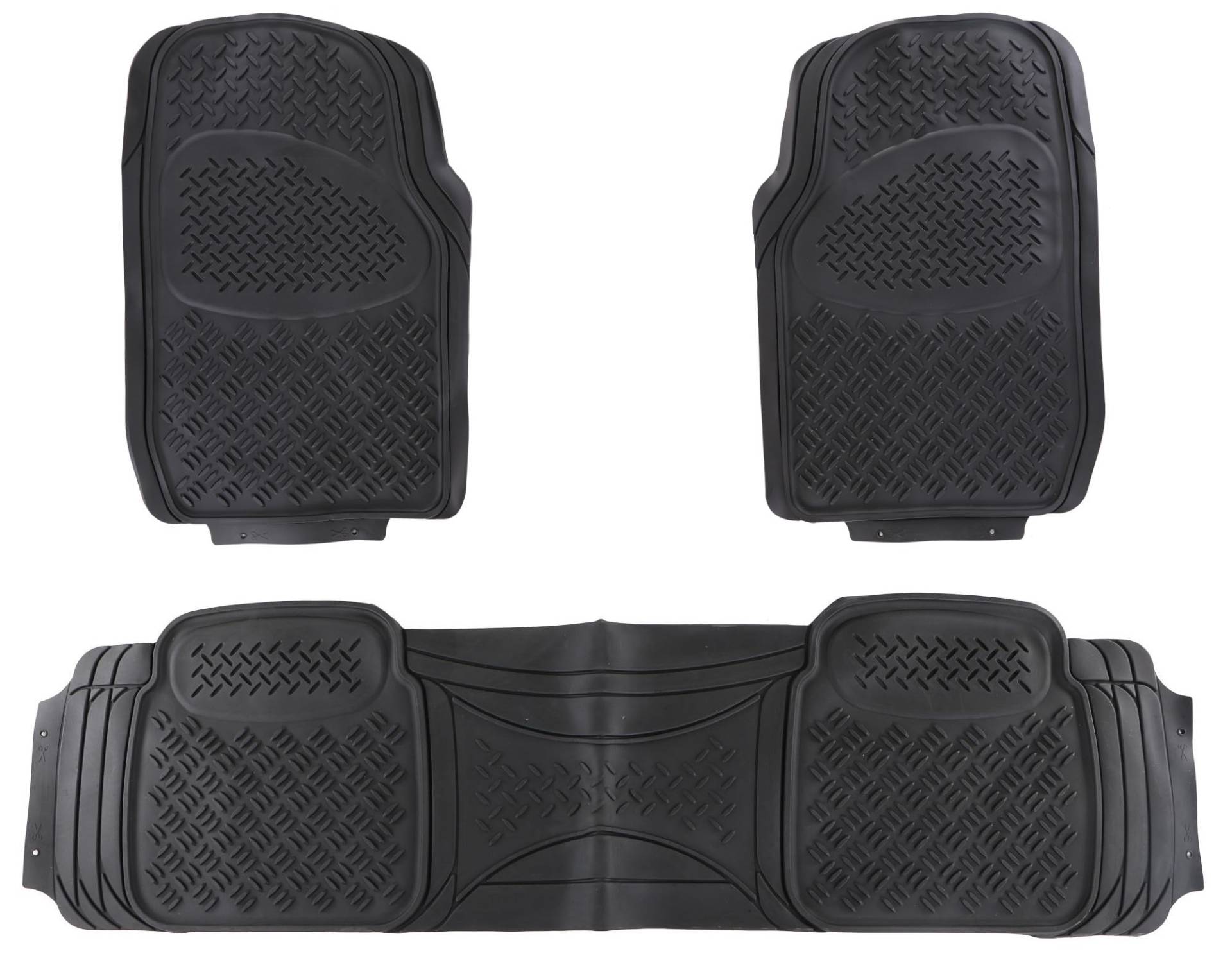 SIXTOL CAR MAT Uni Set 2 | Universelle Gummifußmatten | Komplettset | 3-teilig | Für Vorder- und Rücksitze | Zuschneidbar | Schutz vor Schmutz und Wasser | Schwarz SIXTOL CAR MAT Uni Set 2 | Universelle Gummifußmatten | Komplettset | 3-teilig | Für Vorder- und Rücksitze | Zuschneidbar | Schutz vor Schmutz und Wasser | Schwarz von SIXTOL