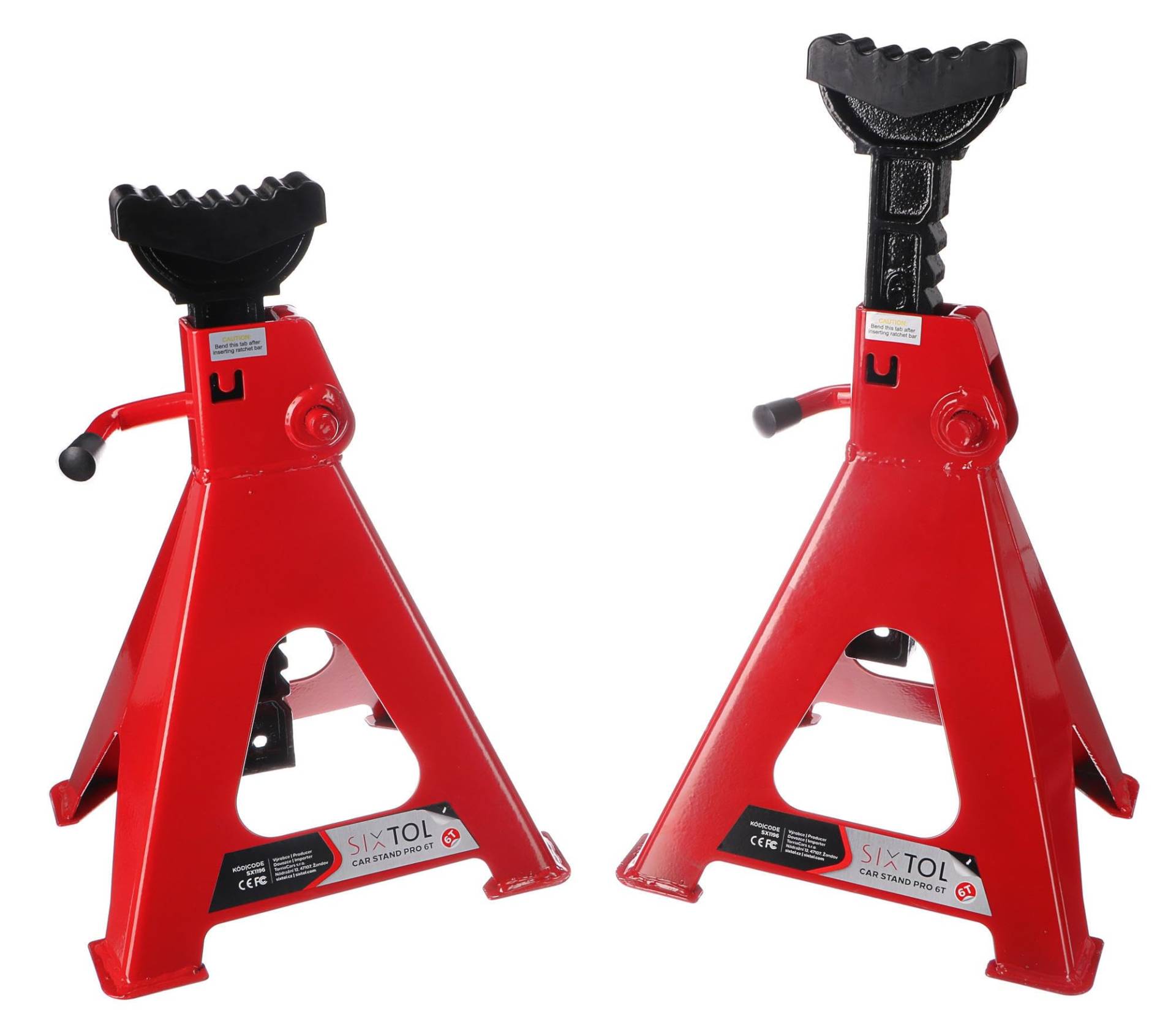 SIXTOL Mechanic CAR Stand PRO 6T | Kfz-Unterstellböcke | 2 Stück | Tragkraft 6 Tonnen | Höhenverstellbar | Stabile Stahlkonstruktion SIXTOL Mechanic CAR Stand PRO 6T | Kfz-Unterstellböcke | 2 Stück | Tragkraft 6 Tonnen | Höhenverstellbar | Stabile Stahlkonstruktion von SIXTOL