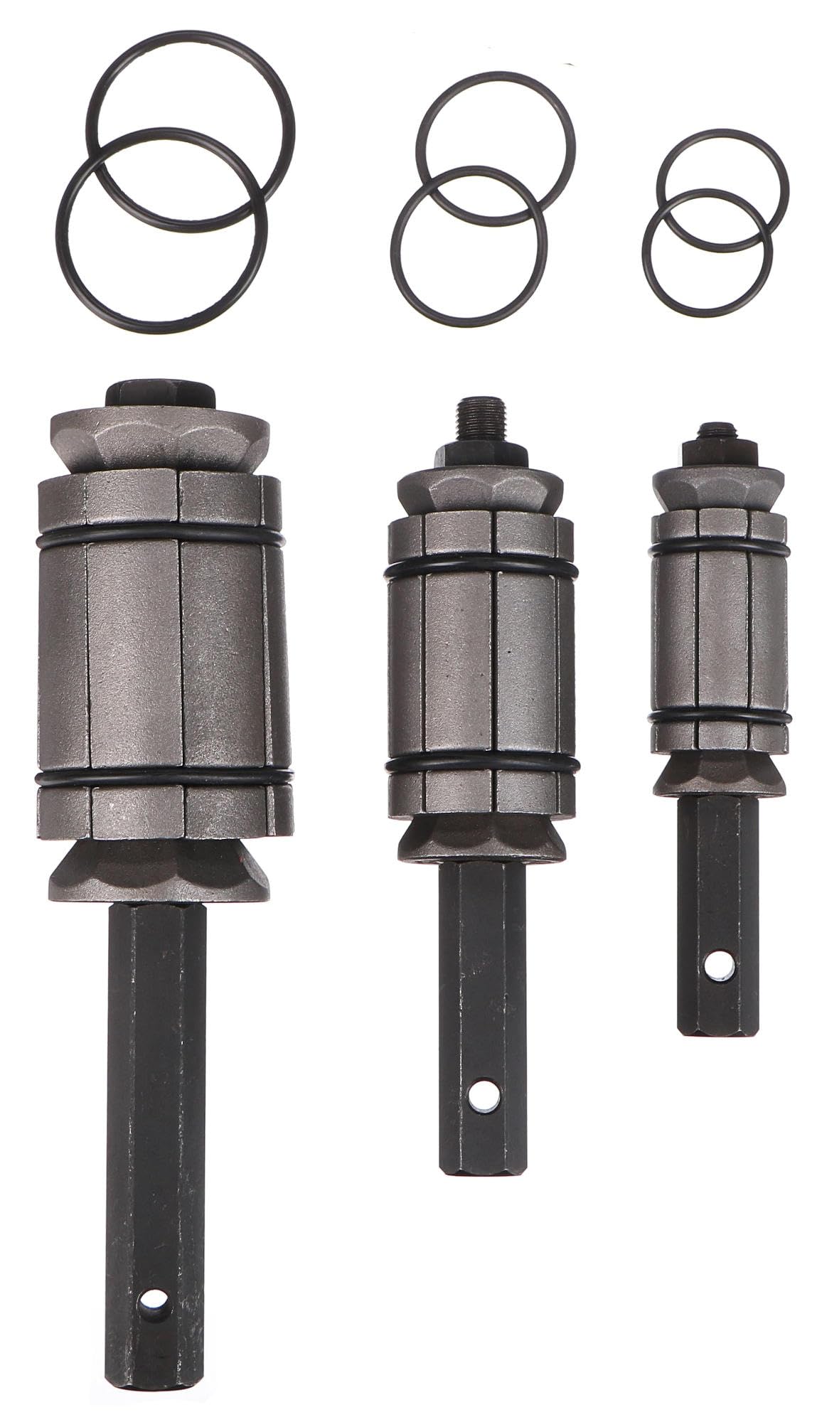 SIXTOL TAILPIPE 3 Rohraufweiter Auspuff Ø 30-85 mm, 3 Stk | Karbonstahl/Nitrilkautschuk | Rohrspreizer | Rohrweiter | Auspuff Rohrweiter-Set von SIXTOL