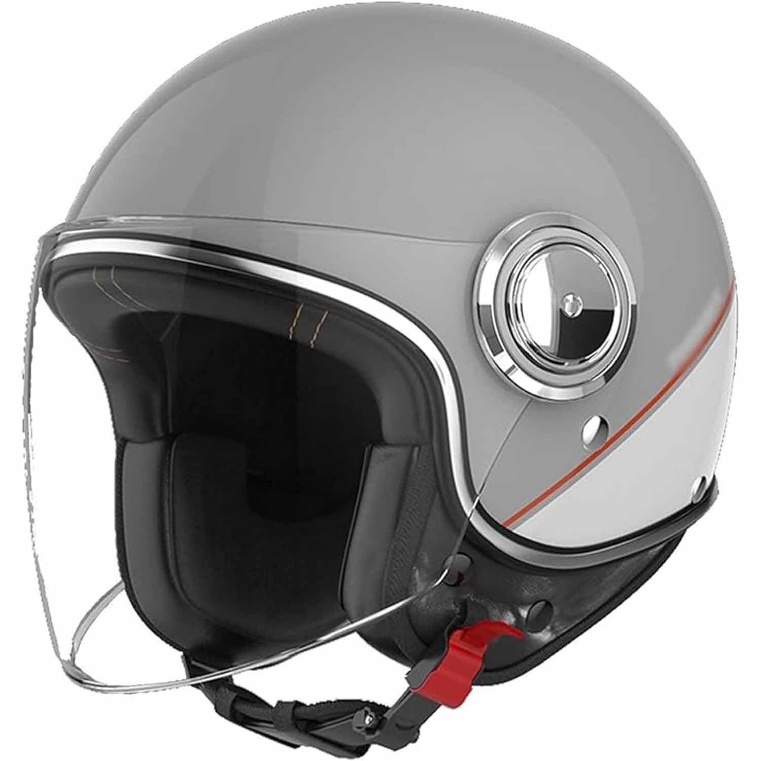 3/4-Retro-Helm Für Erwachsene, Halboffener Motorradhelm, ECE-Geprüft, Vintage-Helm Für Elektroroller Mit Visier, Leichter, Atmungsaktiver Helm Mit Schnellverschluss Für Moped 3 3/4-Retro-Helm Für Erwachsene, Halboffener Motorradhelm, ECE-Geprüft, Vintage-Helm Für Elektroroller Mit Visier, Leichter, Atmungsaktiver Helm Mit Schnellverschluss Für Moped 3 von SJAPEX