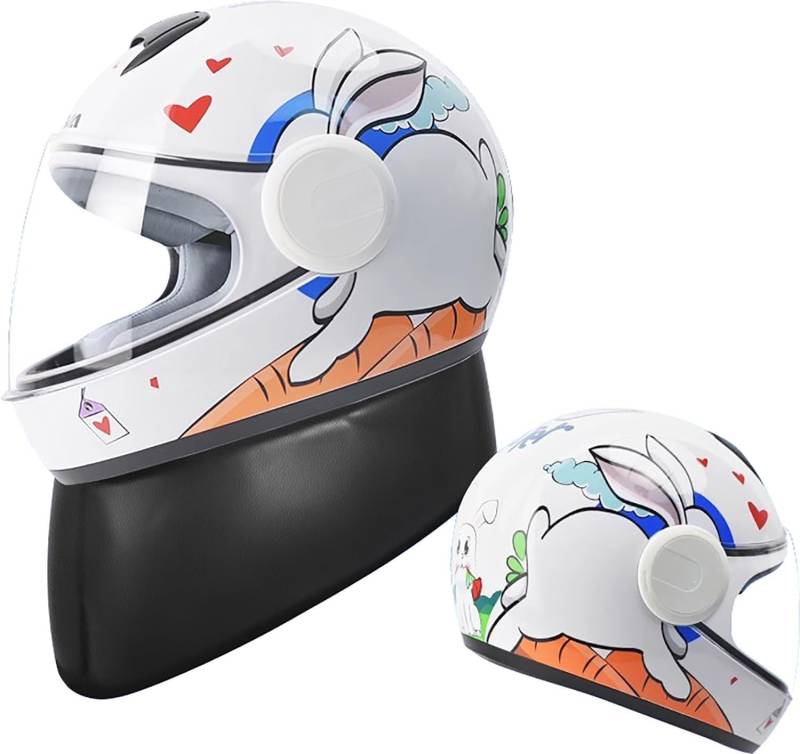 Kinderhelm Kinder Motorradhelm Integralhelm Rollerhelm Mopedhelm Komfortable Für Jungen Und Mädchen Von 5+ Jahren 6 von SJAPEX