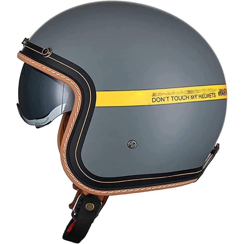 Motorrad Jethelm Mit Sonnenblende Matt Schwarz Roller Quadhelm Damen Herren Roller Motorradhelm Helm Erwachsenenhelm ECE Geprüft 7,S(55-56CM) von SJAPEX