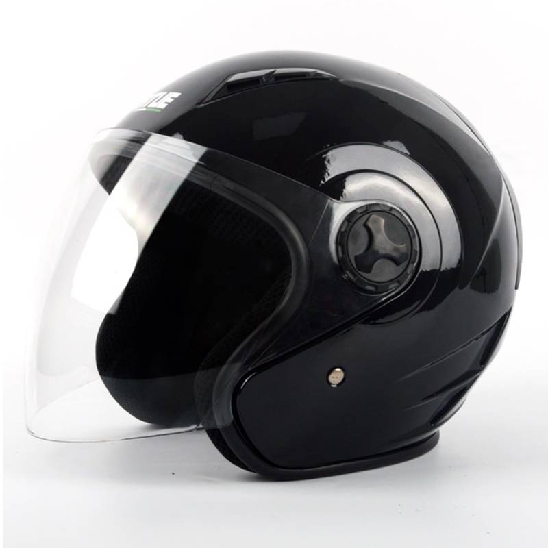 Motorradhelm, Sommer-Scooterhelm, ECE 22.06-Geprüft, Belüftet – Offener Motorradhelm Mit Kratzfestem Visier 5,XL von SJAPEX