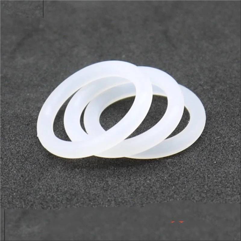 10 stücke VMQ O-Ring Dichtung CS 5mm OD 15~150mm Silikon Gummi Isolierte Wasserdichte Washer Runde form Weiß Ungiftig(OD 155MM ID 145MM_CS 5.0MM) von SJDXTZH