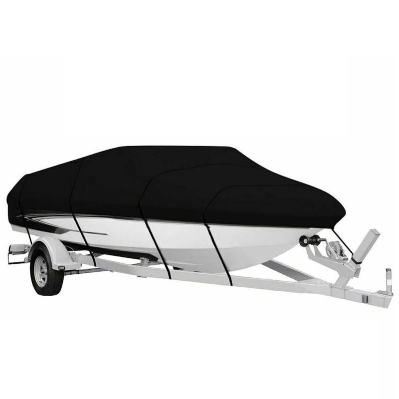 Bootsplane,Bootsplane Abdeckplane Wasserdicht 11ft - 22ft 300D Anhänger Bootsabdeckungen 190T Wasserdichtes Regenschutz Sonnenschutz Uv. Protector Speedboat Boat Cover Angeln Ski(20-22FT 700x260cm) von SJHFKDK