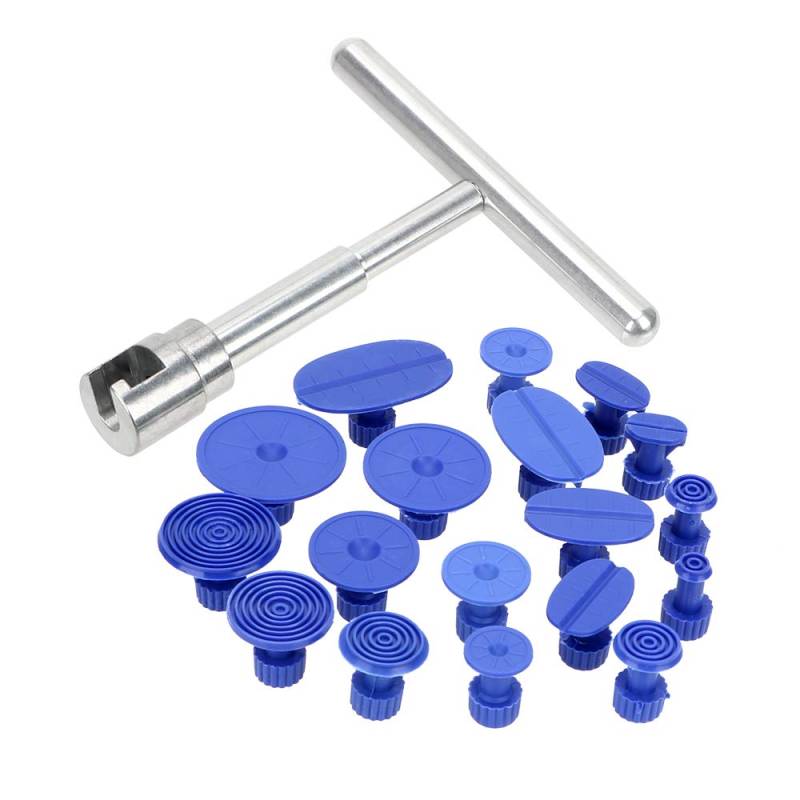 Dellen Reparaturset Auto,Auto Beulen Entfernen Auto Auto Body Lacklose Delle Reparaturentfernung Werkzeug T-Bar Tools Kit mit Klebstofflaschen für Auto Auto Karosserie Hagelschaden von SJHFKDK