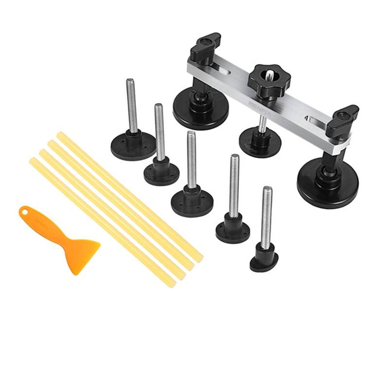 Dellen Reparaturset Auto,Auto Beulen Entfernen Auto-lacklosen Ziffer-Reparatur Handwerkzeug-Kit-Set-Instrument-Karosserie-Hagel-Schaden-Fix-Brücke Ziehen Dent Klebstoffkleber-Entfernung Tab von SJHFKDK