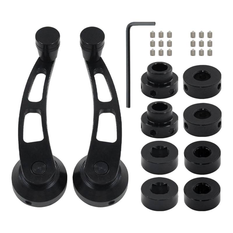 Fensterkurbel,Autofenster Kurbel Fensterkurbel-Wickler, Hochleistungs-Autoinnenraum-Multifunktionsfenster(Black) von SJHFKDK