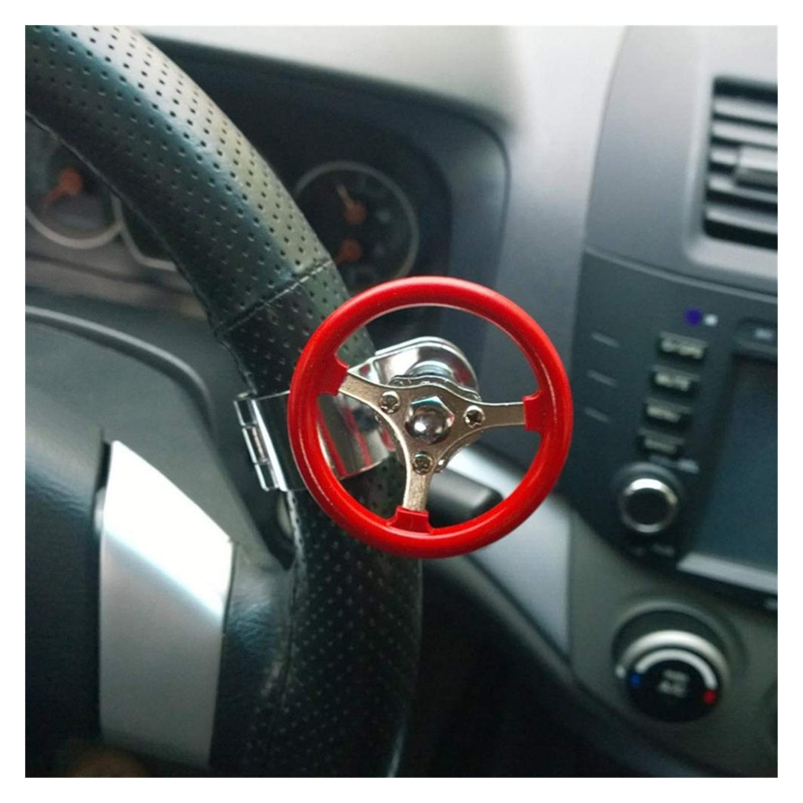 Lenkradknauf,Lenkradknopf 360 Auto-Lenkrad Knob Booster Kugel-Anti-Rutsch-Metall-Lager Macht Griff Spinner Hilfs Grip Drehen Helfer Zubehör(Dark Grey) von SJHFKDK