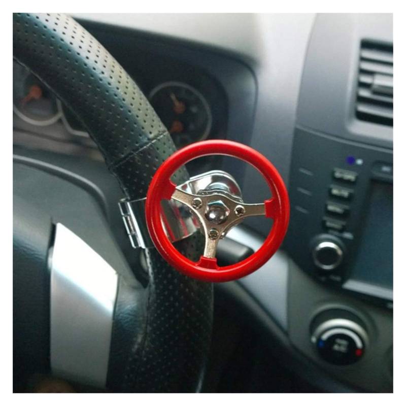 Lenkradknauf,Lenkradknopf 360 Auto-Lenkrad Knob Booster Kugel-Anti-Rutsch-Metall-Lager Macht Griff Spinner Hilfs Grip Drehen Helfer Zubehör(Dark Grey) von SJHFKDK
