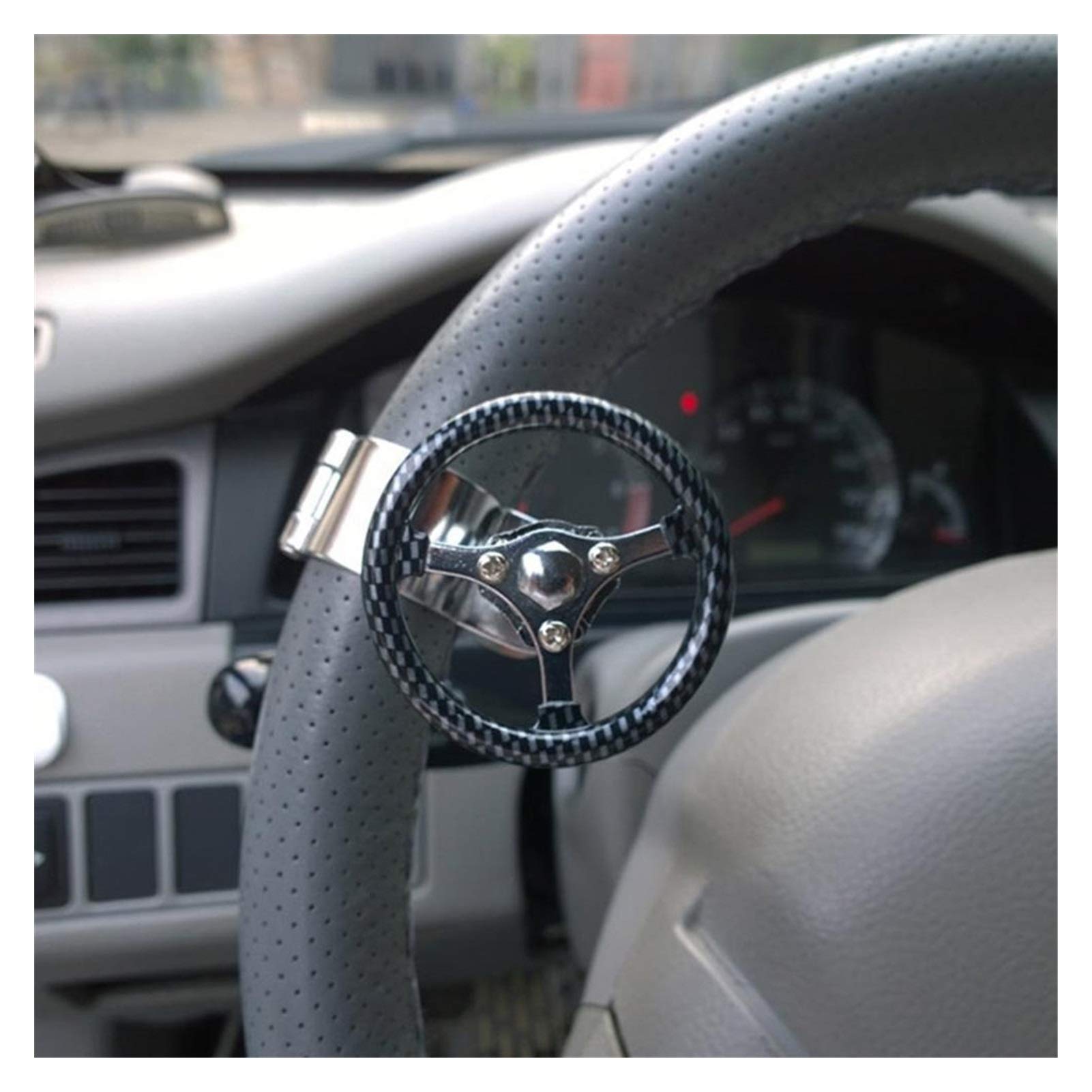 Lenkradknauf,Lenkradknopf 360 Auto-Lenkrad Knob Booster Kugel-Anti-Rutsch-Metall-Lager Macht Griff Spinner Hilfs Grip Drehen Helfer Zubehör(Green) von SJHFKDK