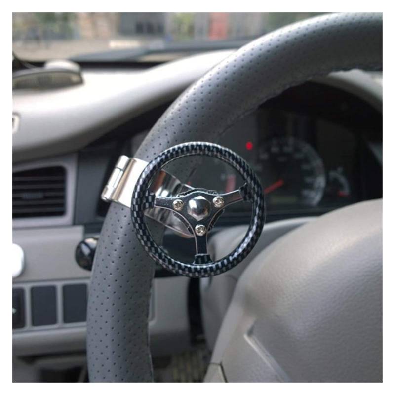 Lenkradknauf,Lenkradknopf 360 Auto-Lenkrad Knob Booster Kugel-Anti-Rutsch-Metall-Lager Macht Griff Spinner Hilfs Grip Drehen Helfer Zubehör(Green) von SJHFKDK