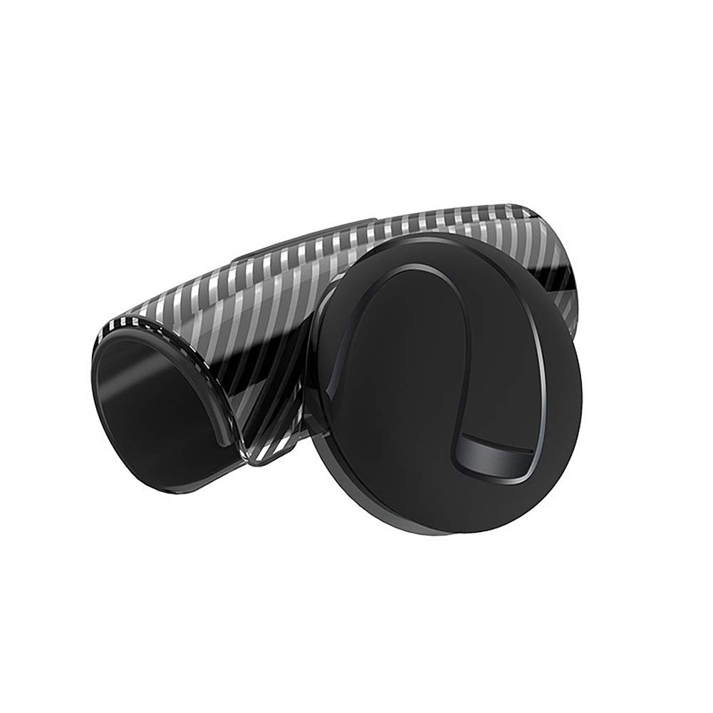 Lenkradknauf,Lenkradknopf 360 ° Lenkrad Knopf Kugel Auto Steeringbooster Silikon Power Steering Griff Ball Booster Stärkungs Auto Spinner Knob(Black) von SJHFKDK