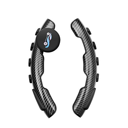Lenkradknauf,Lenkradknopf Auto Lenkrad Spinner Regler Macht Griff Kugelhandsteuerung Ball Booster-Rad-Stärkungs Auto Spinner-Drehknopf-Kugel(Black) von SJHFKDK