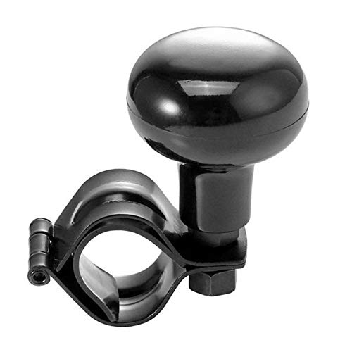 Lenkradknauf,Lenkradknopf Heavy Duty Auto Lenkrad Spinner Griff Auto/tracktor Suicide Strom Knob(Black) von SJHFKDK