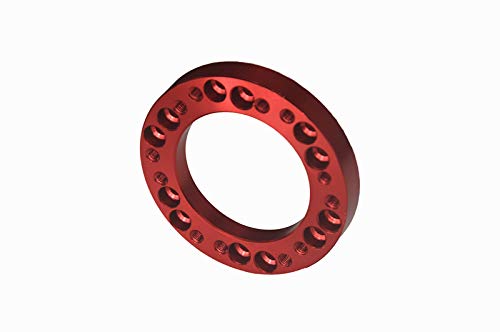Lenkradnabenadapter,Lenkrad Schnellspannnabeapter Universal-Lenkrad-Nabe 1/2 Zoll Spacer Lenkrad Hub Boss Kit Adapter Spacer schwarz/gold/silber/lila/rot(Red) von SJHFKDK