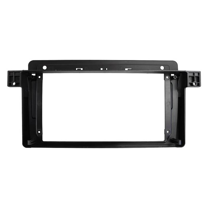 Radioblende,Car Radio Fascia 9-Zoll-Radio-Frames Fit Passend für 1998-2005 BMW 3 E46 Das Dash Refit Installation Trim Kit Fascia Stereo Spieler Gesichtsplatte Lünette von SJHFKDK