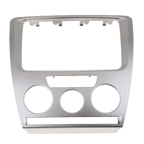 Radioblende,Car Radio Fascia Auto-DVD/CD-Radio Stereo-2DIN Armaturenbretts Refitting Rahmen Facia Trim Installieren Mount Kit Passend für Skoda Octavia 2007-2009 von SJHFKDK