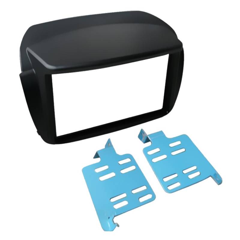 Radioblende,Car Radio Fascia Car Dash Radio Fascia Radio 2D. Rahmenpaneel Passend für Fiat Doblo 263 2010+ Opel Combo Tour D 2011+ Console Dash Kit DVD Stereo-Trim. von SJHFKDK