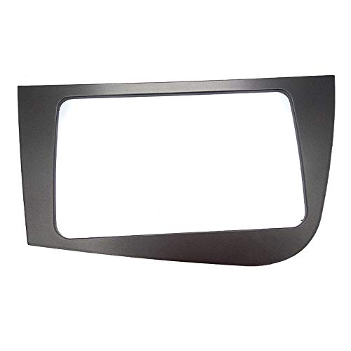 Radioblende,Car Radio Fascia Doppelt 2. LÄRM Auto DVD Frame Radio Fascia for SITZ Leon LHD Linker Handantrieb Stereo Gesichtsplatte Rahmen Radio Panel Dash Mount Kit von SJHFKDK